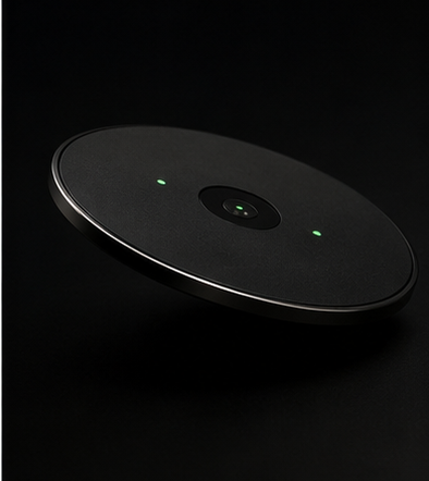 The Vena sensor glowing on a dark surface