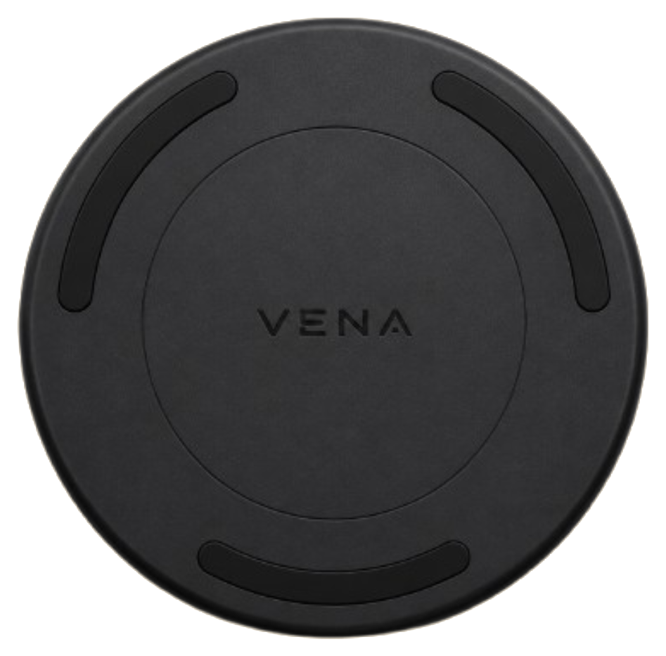 The Vena sensor, top view with the embossed logo