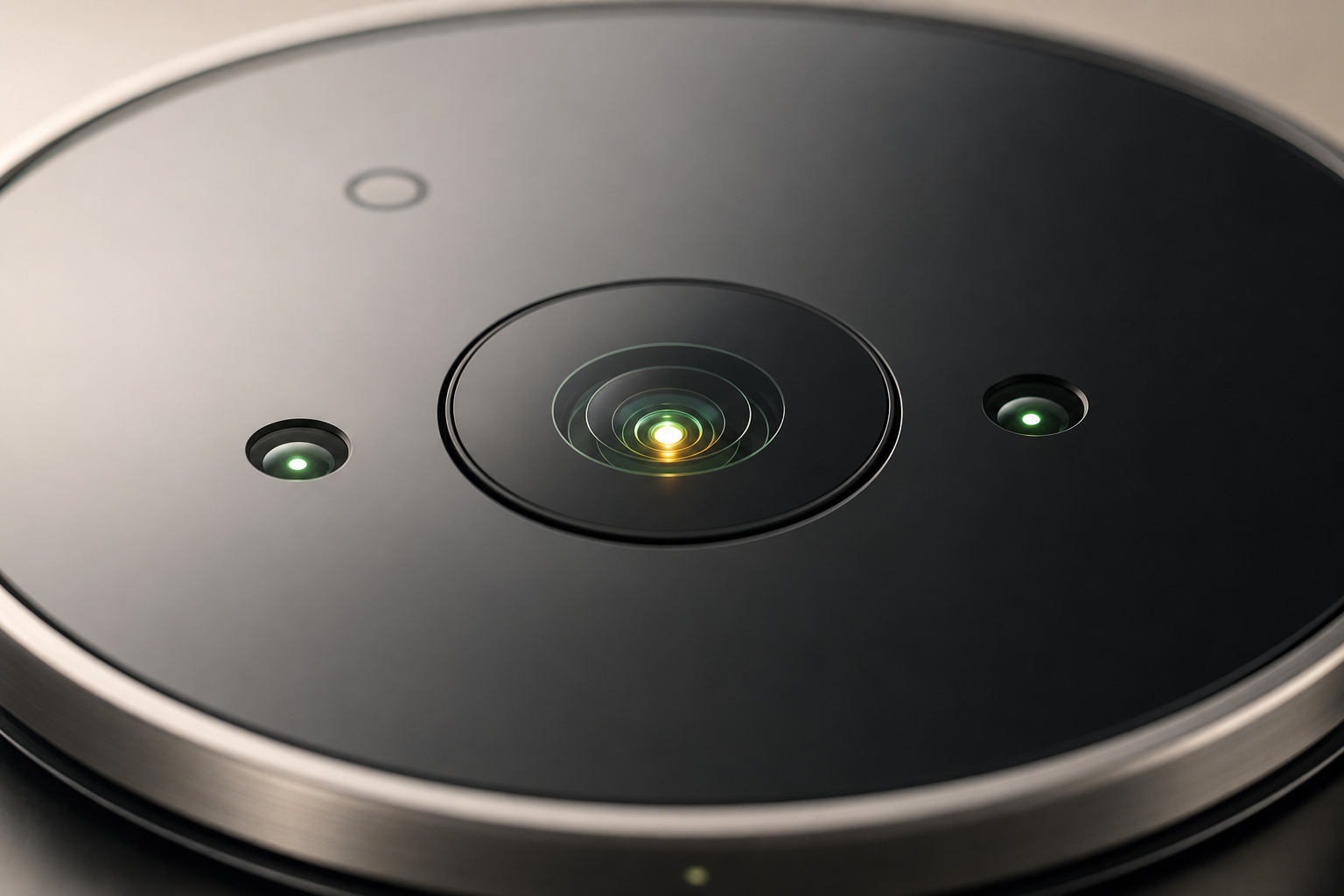 Macro of the Vena optical sensor with green and amber LEDs